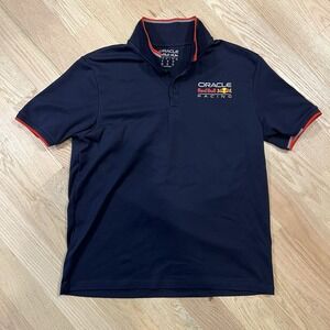 Oracle Red Bull Racing Shirt Golf Polo Men's Size XL Blue Short Sleeve Casual